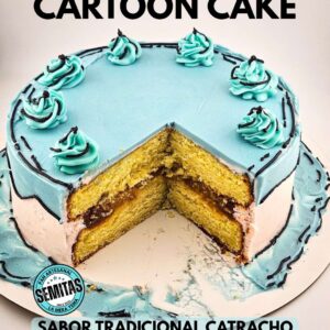 Cartoon Cake Hondureño con buttercream artesanal y relleno de piña y dulce de leche