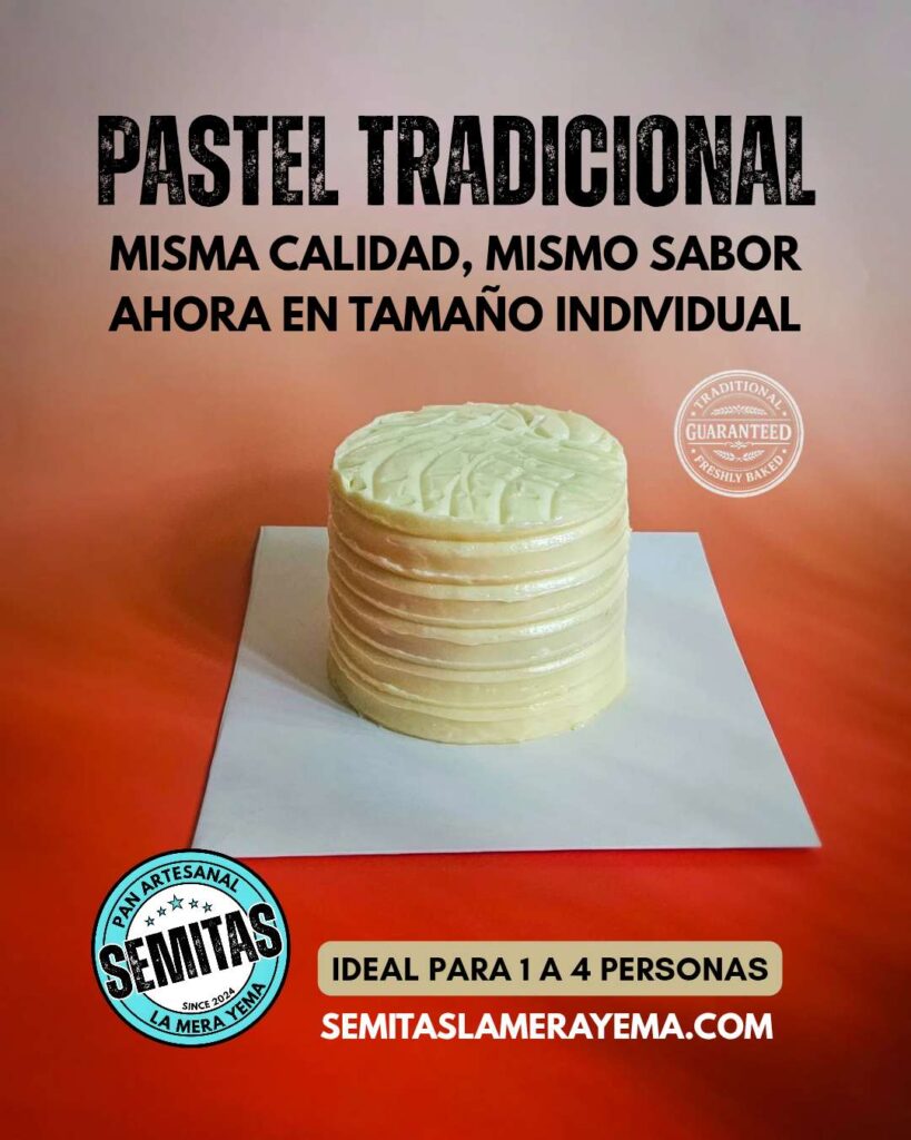 Pastel hondureño tradicional 4 pulgadas