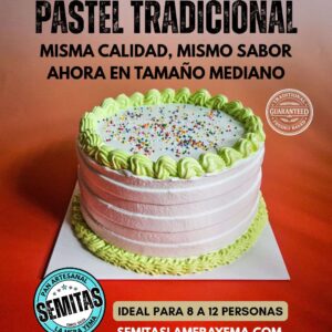 Queque hondureño tradicional tamaño 6 pulgadas
